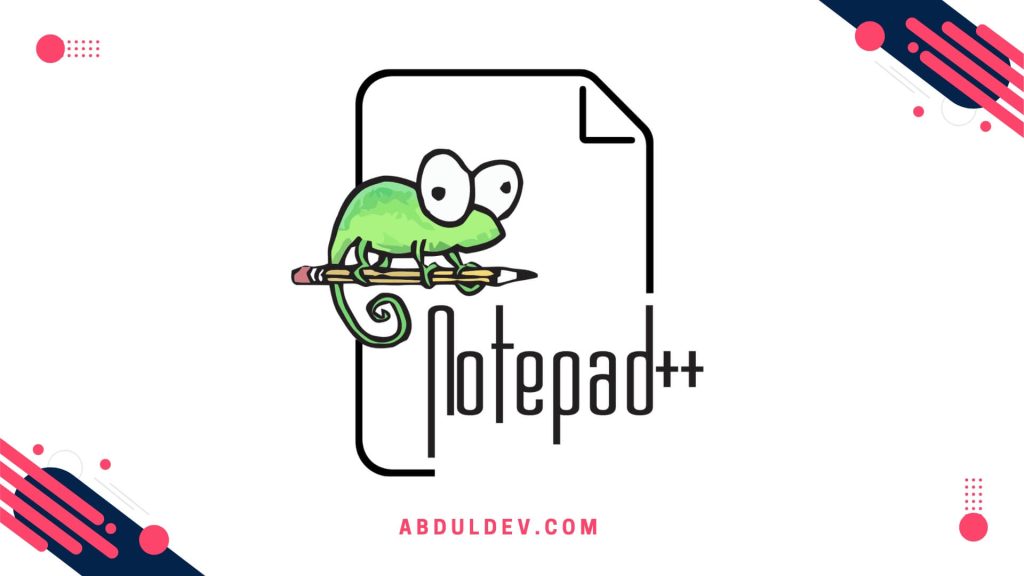 Notepad++ code editor