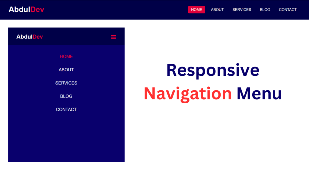 Responsive Navigation Menu