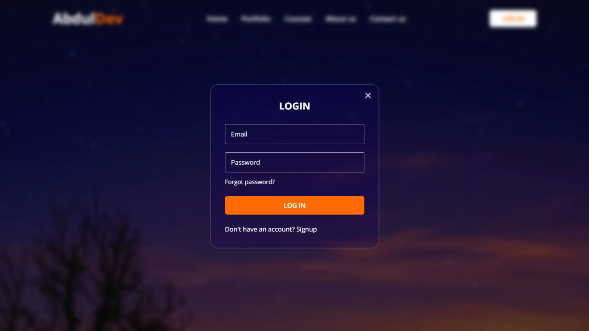 Login and Registration Form