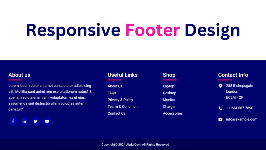 Footer Design