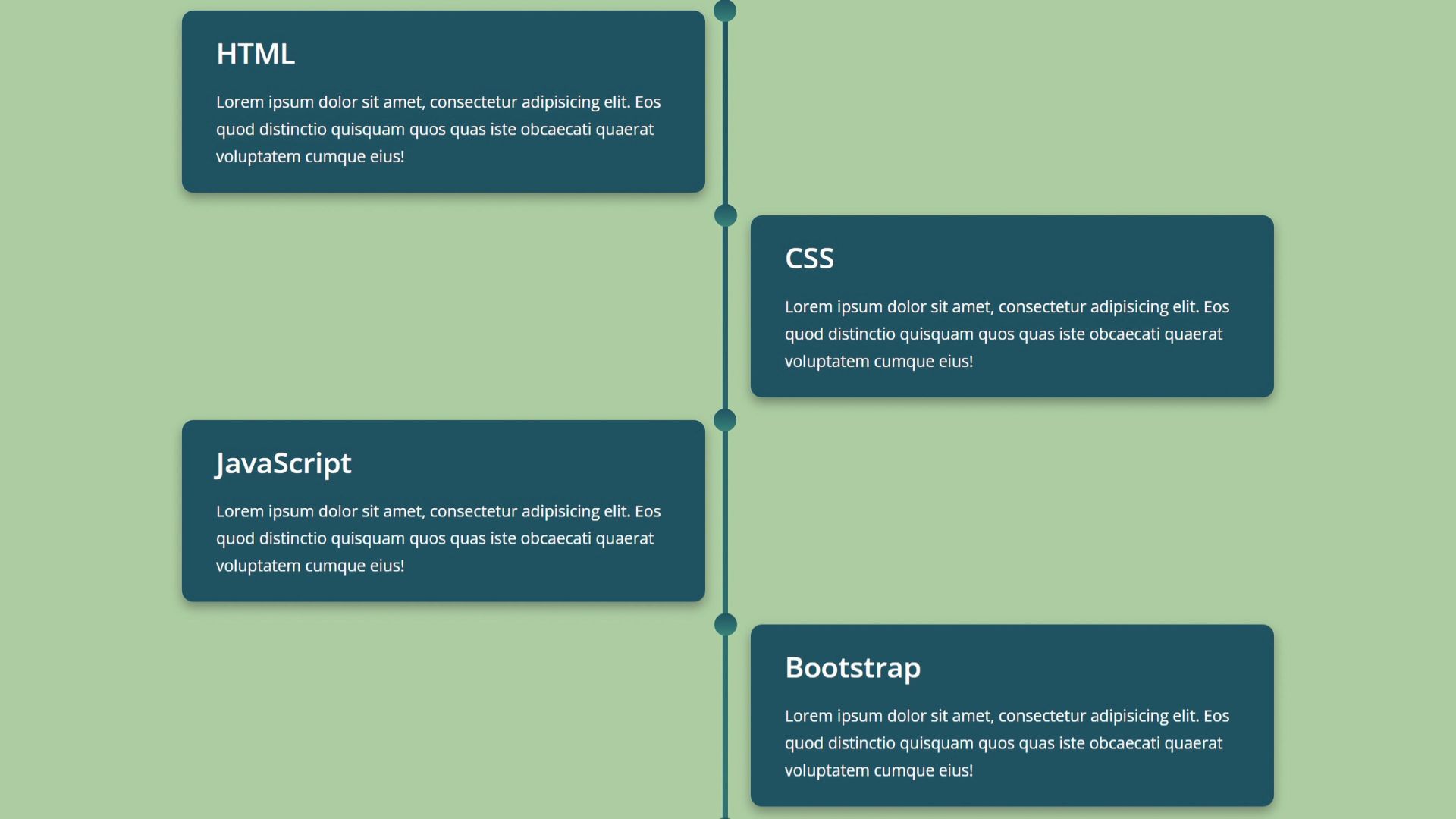 Responsive HTML & CSS Animated Timeline