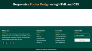 Responsive Footer