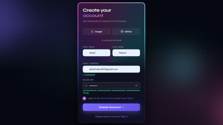 Design Best Glassmorphism Login Form Using HTML CSS | 2026