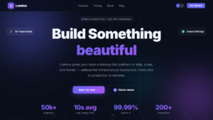 Responsive Animated Hero Section
