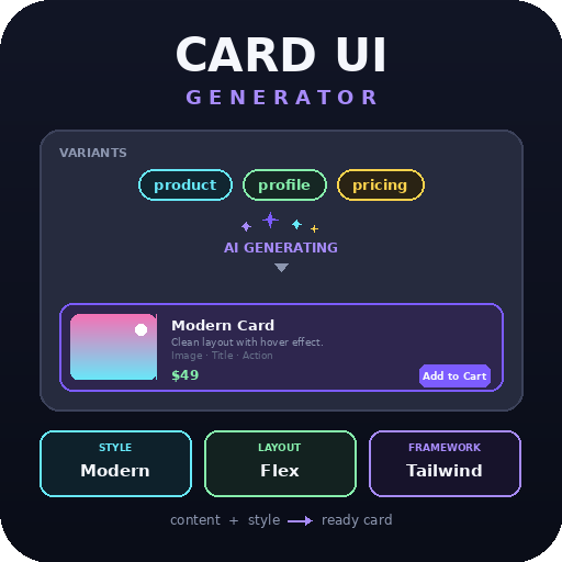 Free Card UI Generator