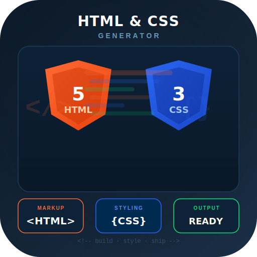 HTML & CSS Generator Tools